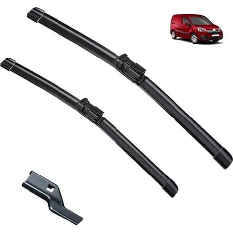 Windshield Wiper Blades Compatible with Citroen Berlingo B9 2008-2018 - Front Wiper Blades, Brushes, Cutter, Accessories - All-Season Wiper Blades (1/5)