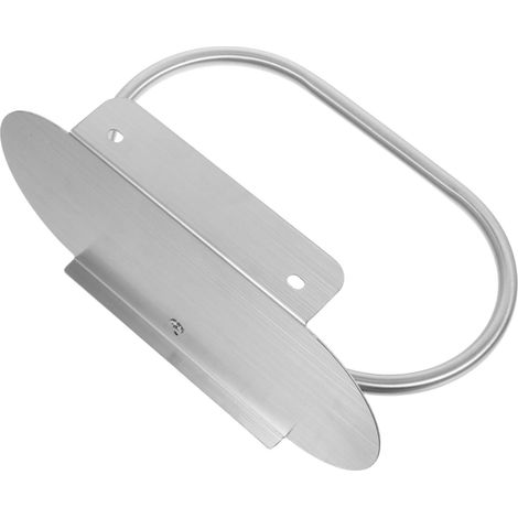 Organisateur de serviettes salle bain en acier inoxydable avec étagère adhésive, support mural, (1/5)