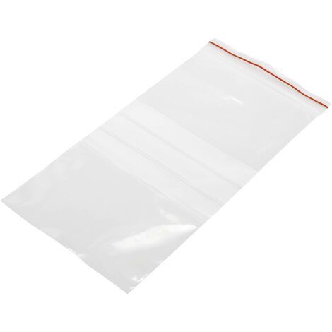 Sachet à fermeture pression avec bande d'inscription (l x H) 100 mm x 200 mm transparent Polyéthylène 1 pc(s) S470831 (1/3)