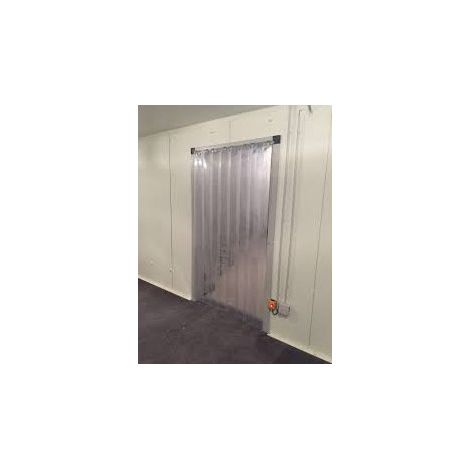 Porte à lanières PVC transparente industrielle L1600x H2600 (1/4)