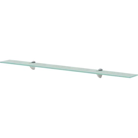 Elegante mensola da parete in vetro trasparente 100 x 10 cm 8 mm trasparente 2702126/2
