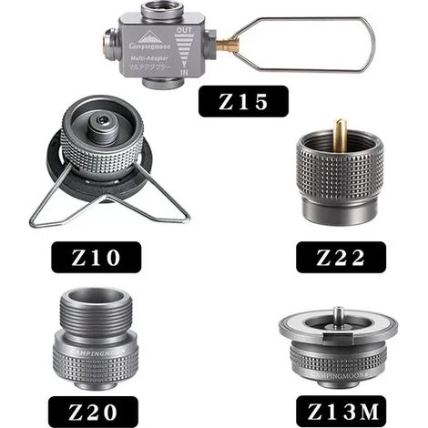 Adaptateur de recharge pour réchaud à gaz butane de camping, valve de protection, convertisseur, accessoires, équipements et outils pour réchauds de cuisine portables (1/4)