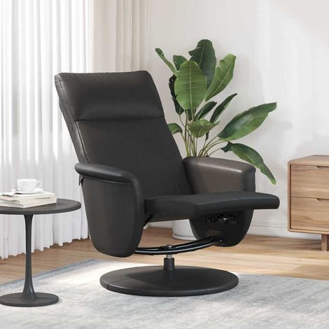 Massage Relaxsessel Schwarz Kunstleder