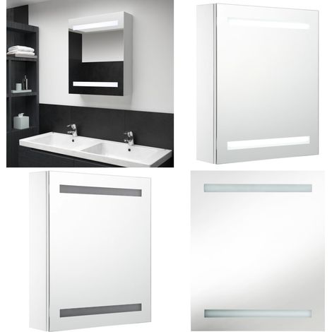 LED-Spiegelschrank 50x13,5x60 cm - LED-Spiegelschrank - Badezimmerspiegel - Kosmetikspiegel - Aufbewahrungsschrank - Badespiegel - Home & Living (1/5)