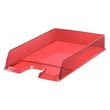 Esselte Europost – Set di 10 vaschette portacorrispondenza traslucido Set da 10 rosso semitrasparente