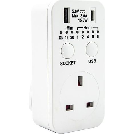 Uni-Com TCD-5E White Countdown Timer with Digital Display and Precise Time Tracking (1/3)