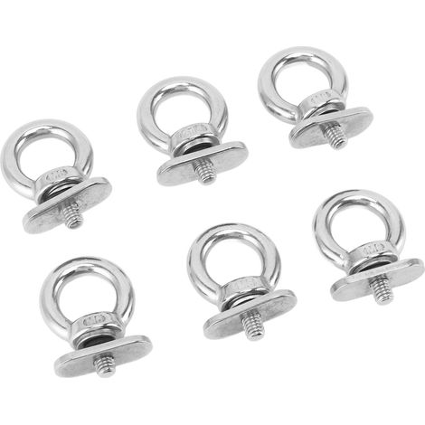 Œillets de fixation à glissière en acier inoxydable, kit d'ancrage à œil pour rail, adaptateur de piste pour yacht, bateau, kayak, pêche (1/5)