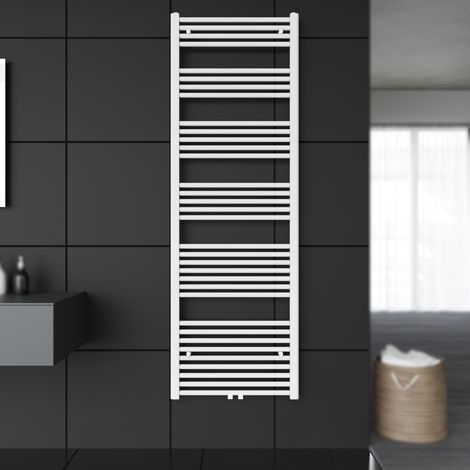 SONNI Handtuchtrockner Bad Badheizkörper Heizkörper Mittelanschluss Handtuchwärmer Weiß 1800x600mm (1/5)