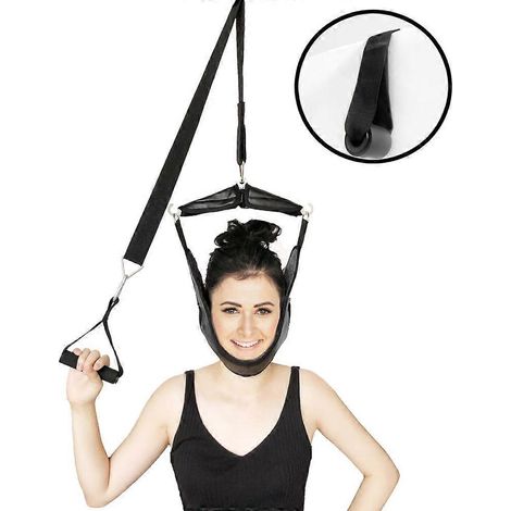 Appareil de traction cervicale réglable, ceinture de traction cervicale, masseur cervical, dispositif de correction chiropratique, soulagement de la douleur (1/5)