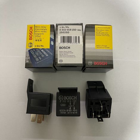 Relais automobile Bosch V23234-B1001-Y010, relais Bosch 12 V à 4 broches 0332019157