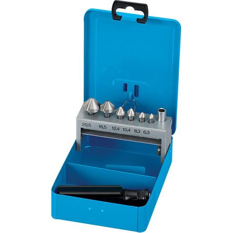 Serie 8 frese a svasare 1/4 6.3-20.5 mm x trapano avvitatore Fervi s026/06-20sm (1/2)