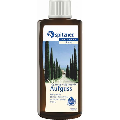 Spitzner Saunaaufguss Cypresse Rosmarin 190 ml 8850021