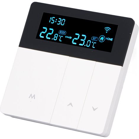 Thermostat intelligent 3A avec écran LCD couleur, haute précision et programmable, pour chauffe-eau domestique et centres commerciaux, AC90-240V, blanc, Wi-Fi