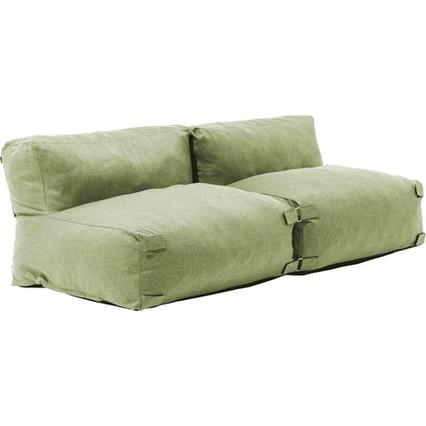 Salon de jardin modulable 2 places vert cactus - Mixi (1/5)