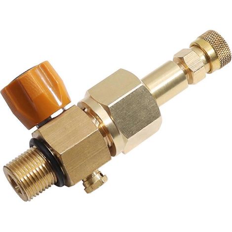 Kit adaptateur de recharge CO2 pour bouteille, connecteur rapide M18X15 (1/5)
