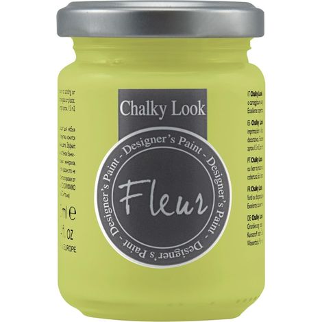 FLEUR DESIGNER'S PAINT  Pittura ad Acqua, Effetto Gesso Naturale, Extra Opaca, Fleur Chalky F44, Colore Flower Power, Made in Italy, Formato da 130 ml (1/5)