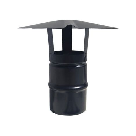 CAPPELLO CINESE INOX304 PER CANNE FUMARIE A LEGNA NERO- Diam. 150- DK- pezzi 1