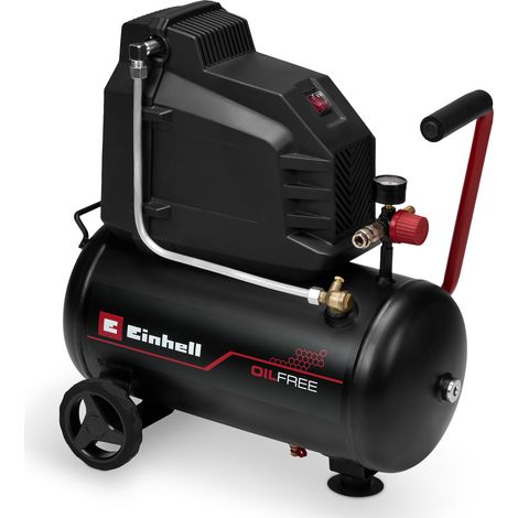 Einhell Compresseur TC-AC 190/24/8 I OF (1100 W, 8 bar max., cuve de 24 l, capacité de pompage de 190 l/min, sans lubrification) (1/5)