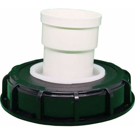 Filtre de couvercle IBC lavable en nylon avec couvercle pour réservoir d'eau de pluie IBC 1000 l DN 75 Feutre aiguilleté Noir 165 (1/2)