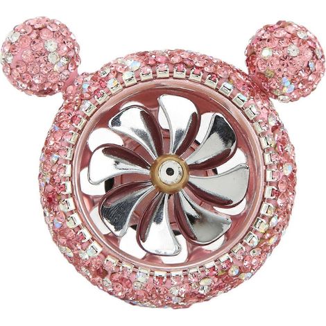 Décoration parfumée pour les grilles d'aération de voiture, strass scintillants, forme mignonne, décoration intérieure de voiture, rose (1/5)