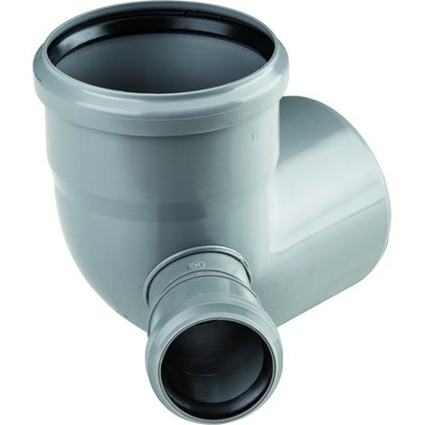 Curva 87° 30' wc con attacco dx innesto HTB 110/ 50 con guarnizione - wavin