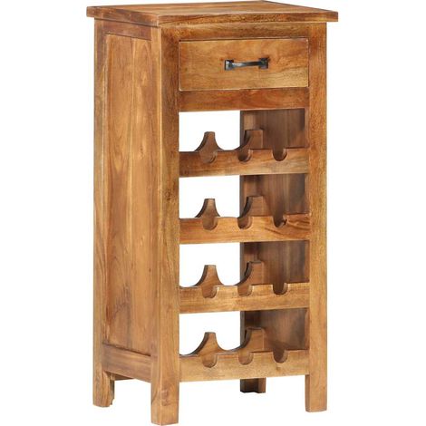 vidaXL Casier à bouteilles 40x30x80 cm Bois d'acacia massif (1/5)