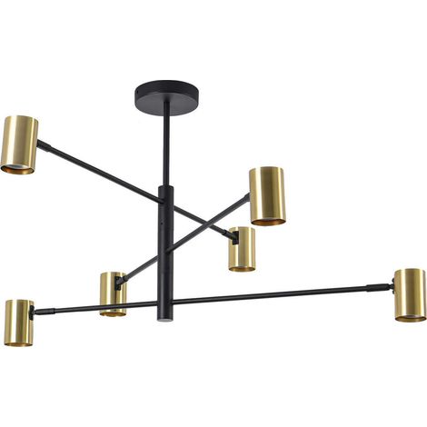 Lampada a sospensione Snow 6xGU10 oro/nero Light Prestige (1/5)