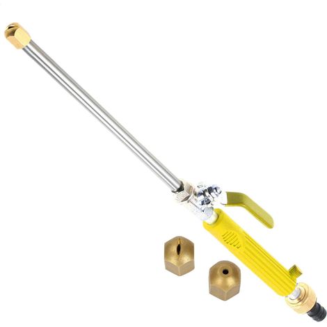 Buse de pression Buse de tuyau d'arrosage robuste pour lavage de voiture de douche pour animaux domestiques, pulvérisateur d'arrosage portable outil de nettoyage pour allées, terrasses (1/5)