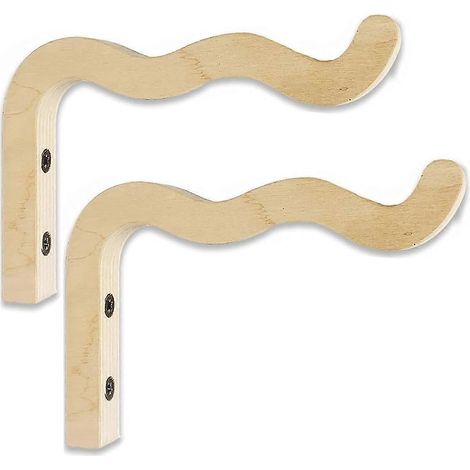 Bois mur jardinière suspendu plante Hooks pour Indoors Wave Shaped bois suspendu Baskets pour mur plante Hooks robuste (1/5)