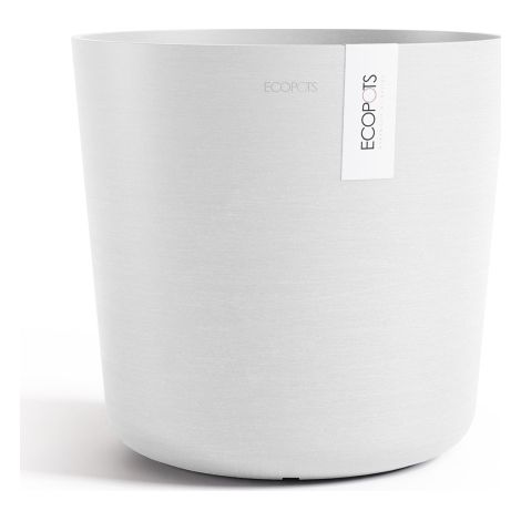 Vaso Rotondo Lima D25 H25,50 Cm Bianco Puro Ecopots