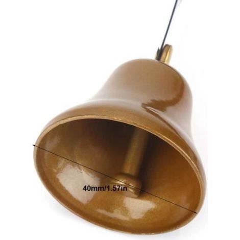 Cloche Des Commerçants - Alliage Métallique - Style Antique - Pour Porte Mur Ou Entraînement Chien - Diamètre 40 mm - Unité (1/4)