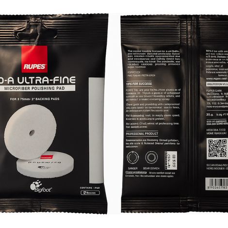 Tampon de polissage - Microfibre - 80mm diamètre - D-A Ultra fine - Rupes