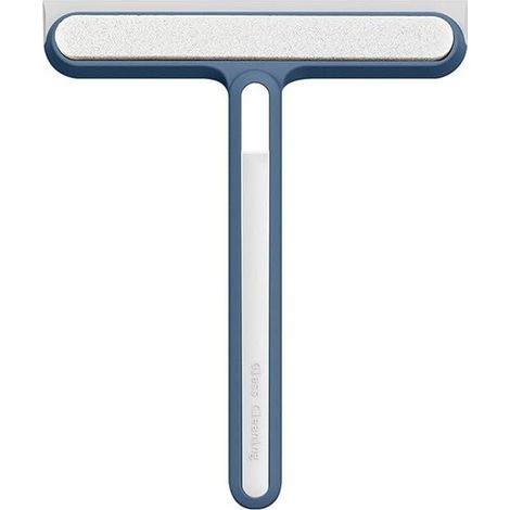 ZVD (Bleu) 2-en-1 pour Raclette Douche, Raclette Vitre, Raclette de Douche, Nettoyeur vitres Ménager Essuie-Glace Brosse à Verre Raclette Outil Salle Bain, Miroir, Nettoyage Vitres, Carrelage (1/4)
