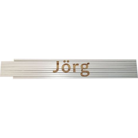 Zollstock Jörg 2 m weiß Zollstock