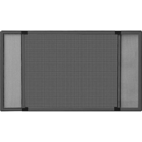 Moustiquaire rétractable pour fenêtres, gris anthracite (75-143) x 50 cm (1/5)