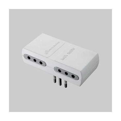 ADATTATORE QUADRUPLO 10A 2P+T presa 10A 2P+T