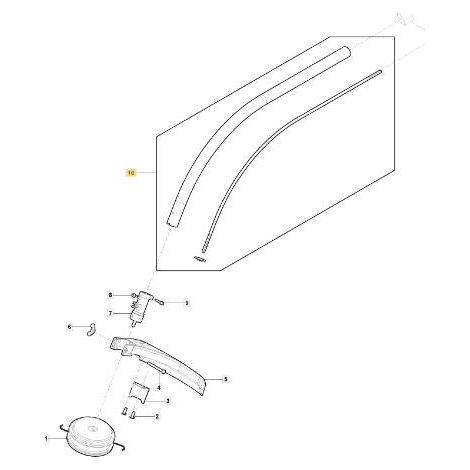 TUBO TRASMISSIONE CURVO TR 625 J ORIGINALE STIGA - 118805621/0