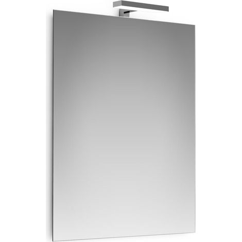 SPECCHIO A FILO  60X80 CM C/LAMPADA LED 18 CM