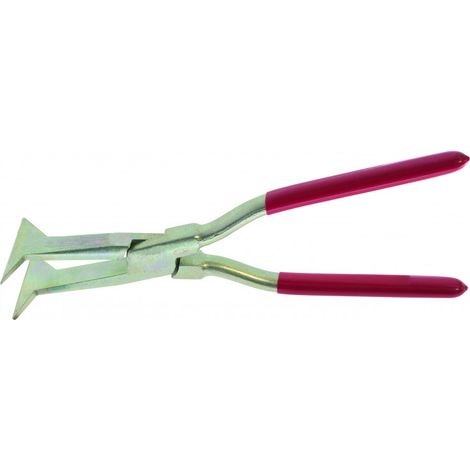 Stubai – Pince de précision à dresser triangulaire double angle 40° – Pour bois dur – Poignée ergonomique en plastique rouge – Usage professionnel