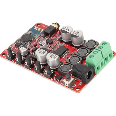 Carte d'amplificateur Bluetooth TDA7492P 50 W et 50 W 2.1 canaux, alimentation CC 8-25 V, pour la création d'enceintes sans fil DIY. Amplificateur de puissance Bluetooth unique. (1/5)