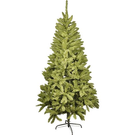 Sapin de Noël artificiel - 240 cm - vert sapin - pied en acier (1/5)