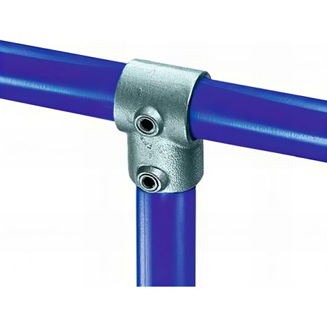 Raccord KEE KLAMP 10-7 en T 90° pour tubes D. 42,4 mm - Galvanisé - KEE10-7 (1/2)