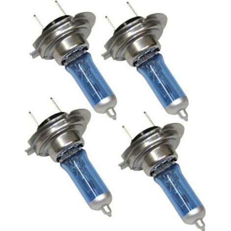 Lot de 4 Ampoules H7 12V 55W à effet Xénon 5500K (1/4)