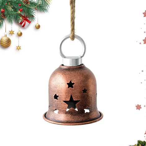 Cloches De Noël Pendentifs Creux Décorations de sapin de Noël Pour Les Fêtes À La Maison Le Dîner L École Le Restaurant Le Café Le Centre Commercial Le (1/5)