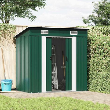 Maison Exclusive - Abri de jardin Métal Vert (1/5)