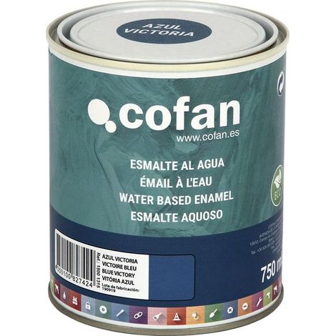 Esmalte Al Agua (750 Ml) Azul Victoria Brillo (1/4)
