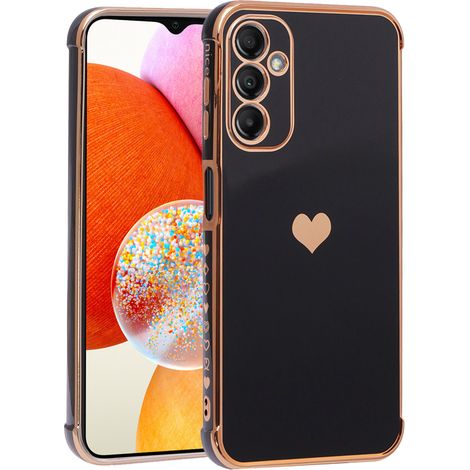 Schutzhülle für Samsung Galaxy A14 4G/5G, Elektroherz, Schwarz (1/5)