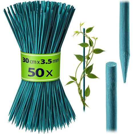 Tuteurs Bambou Naturel 30cm - Lot de 50 Piquets 3,5mm - Support Stable pour Semis et Fleurs - Jardinage Intérieur et Extérieur (1/5)