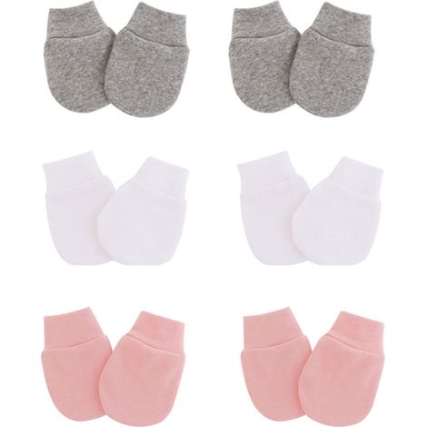Moufles Bébé - Moufles Anti-rayures Pour Nouveau-Nés 0-6 Mois - Taille 10 x 7 cm - Lot de 6 Paires (1/5)