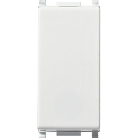 14010 Bouton 1P Nc 10A Blanc Plat